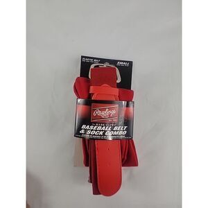 Rawlings Baseball Belt And Socks Combo Red Size Youth Small-New 38‎